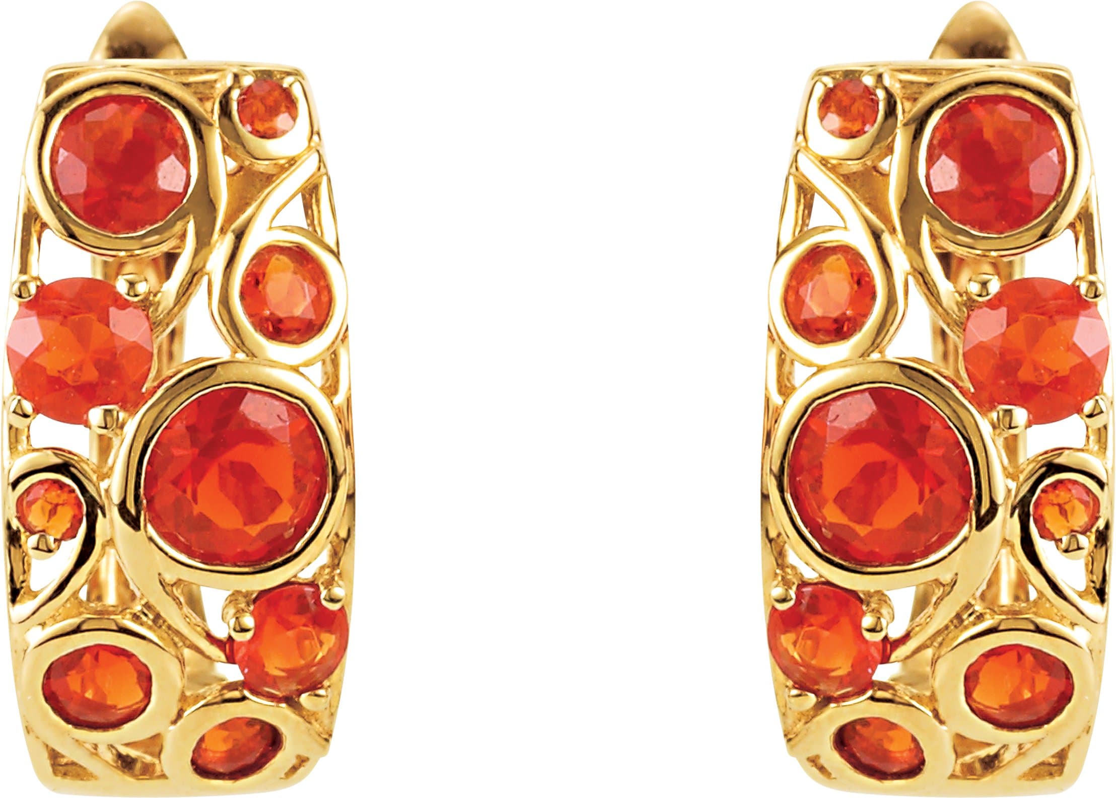 Hinged Hoop Earrings view 2