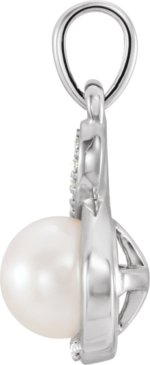 Accented Pearl Pendant view 2
