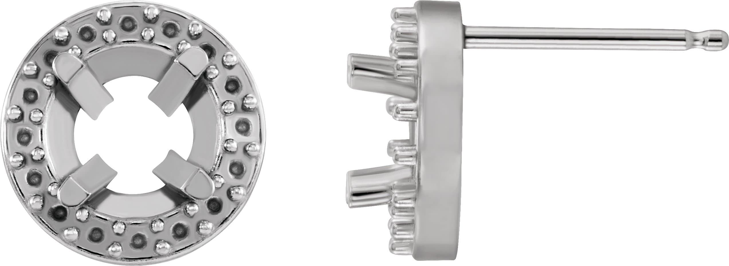 14K Yellow Gold 1 3/8 CTW Natural Diamond Halo-Style Earrings