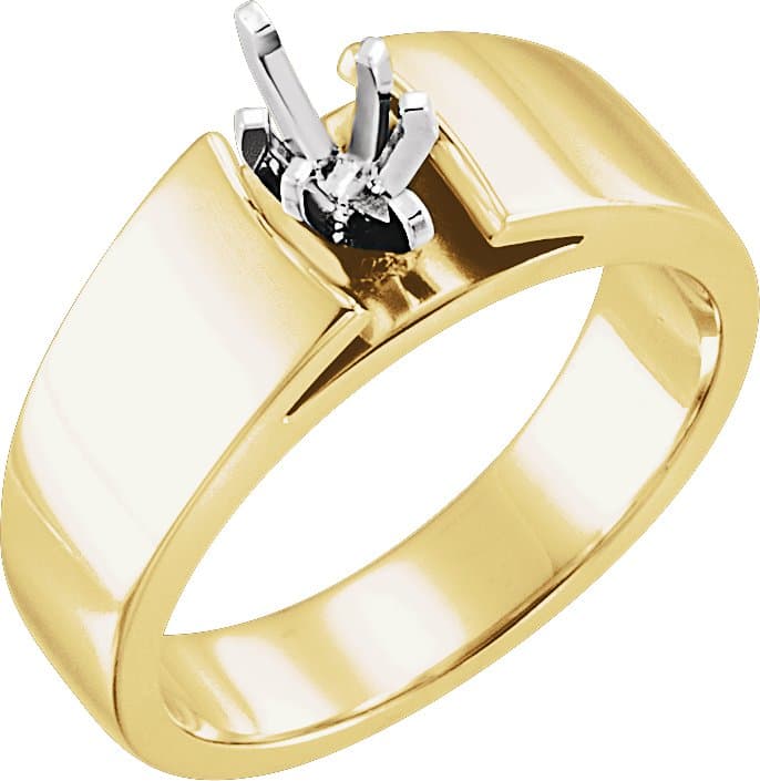10K Rose Gold Cathedral Peg Shank