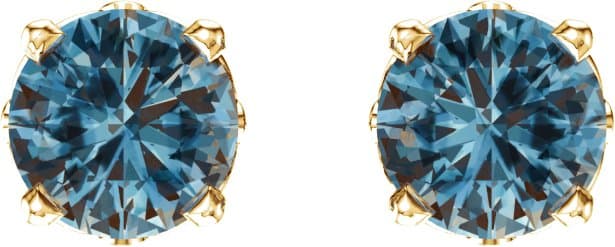 Round 4-Prong Scroll Setting® Stud Earrings view 2