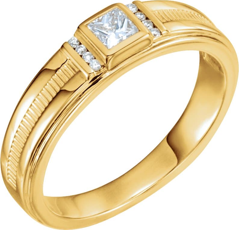 14K White 1/3 CTW Natural Diamond Ring