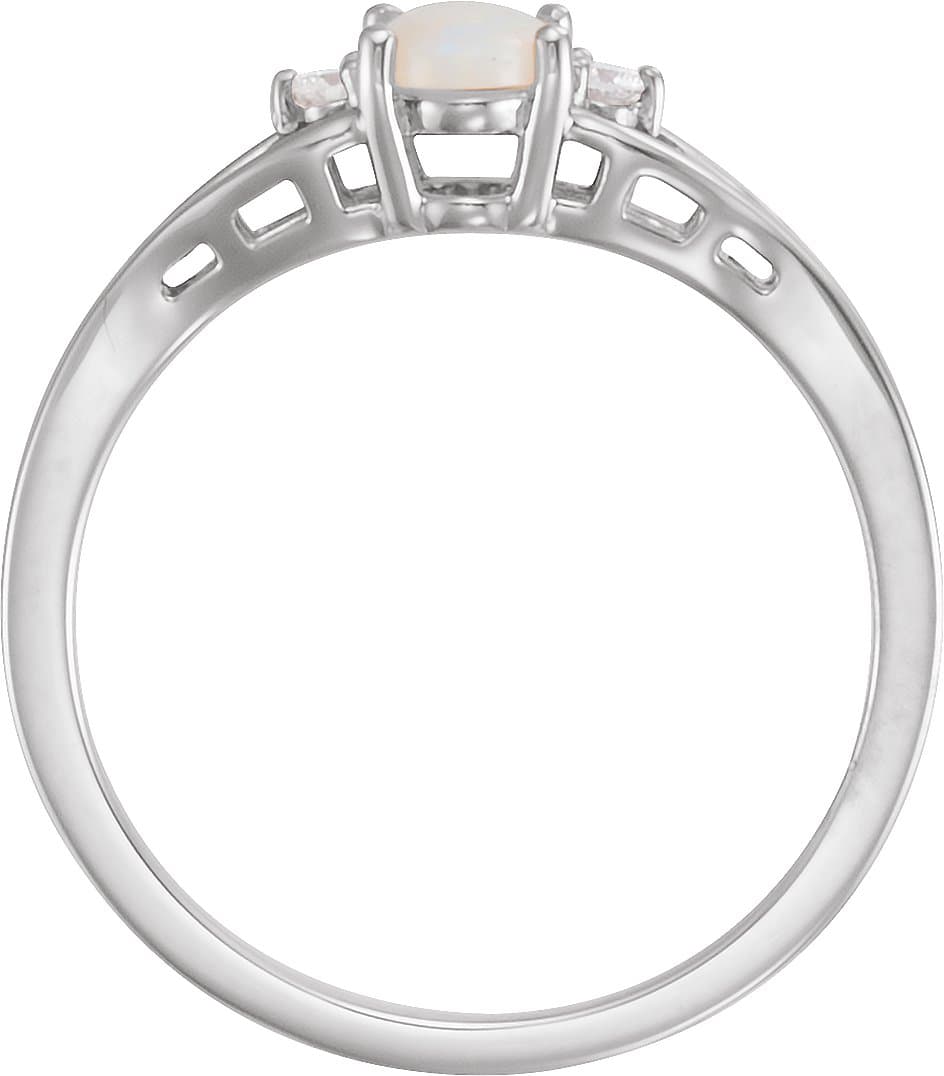 Accented Cabochon Ring view 2