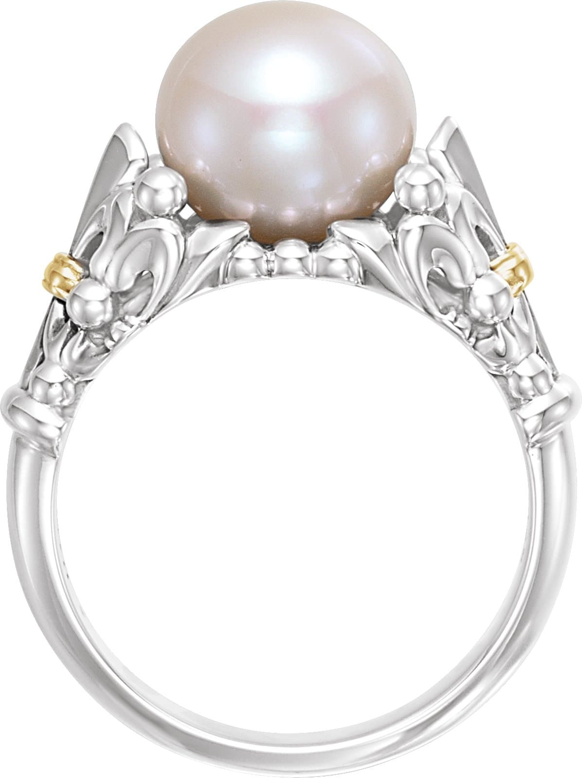 Pearl Fleur-de-lis Ring view 2