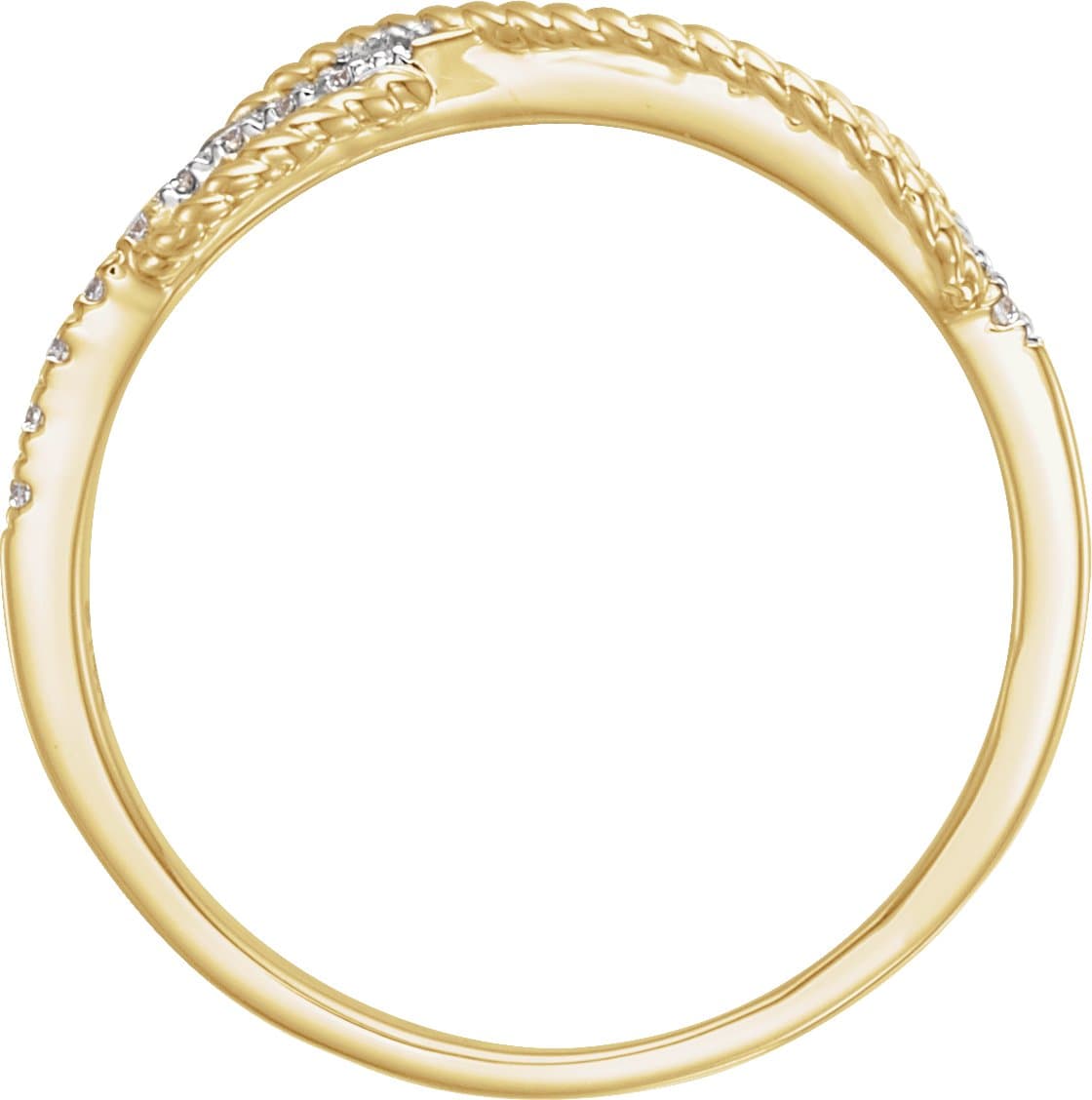 Accented Infinity-Inspired Ring view 2