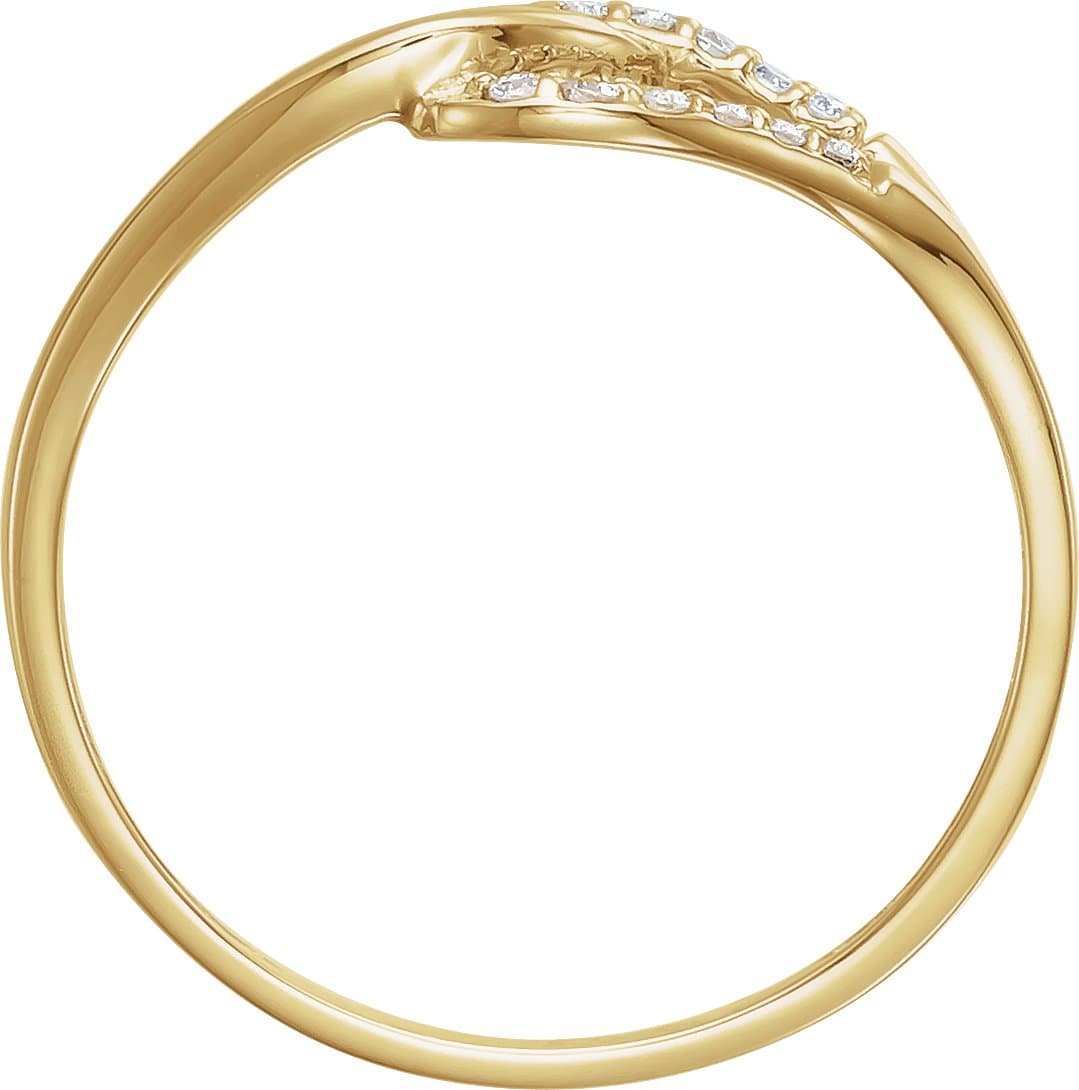 Accented Interlocking Ring view 2