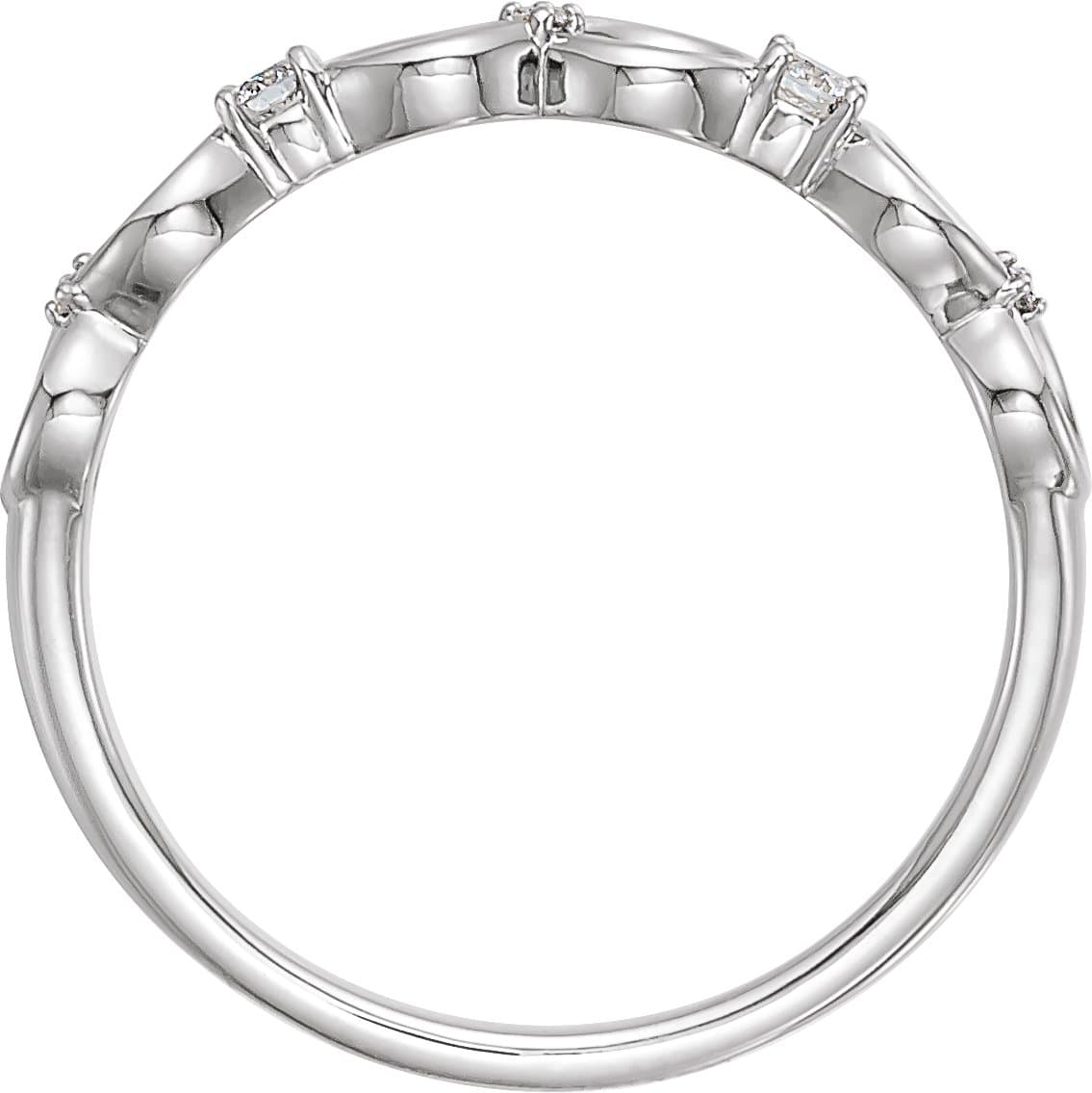 Accented Infinity-Inspired Ring view 2