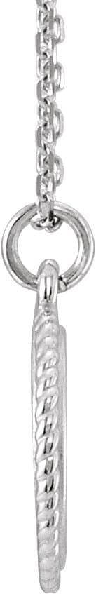 Engravable Rope Necklace or Pendant view 2