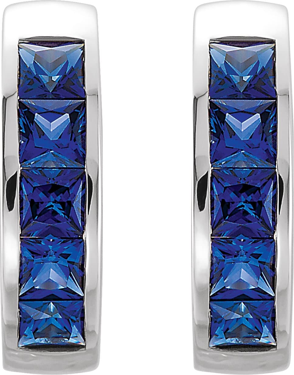 Channel-Set Hoop Earrings view 2