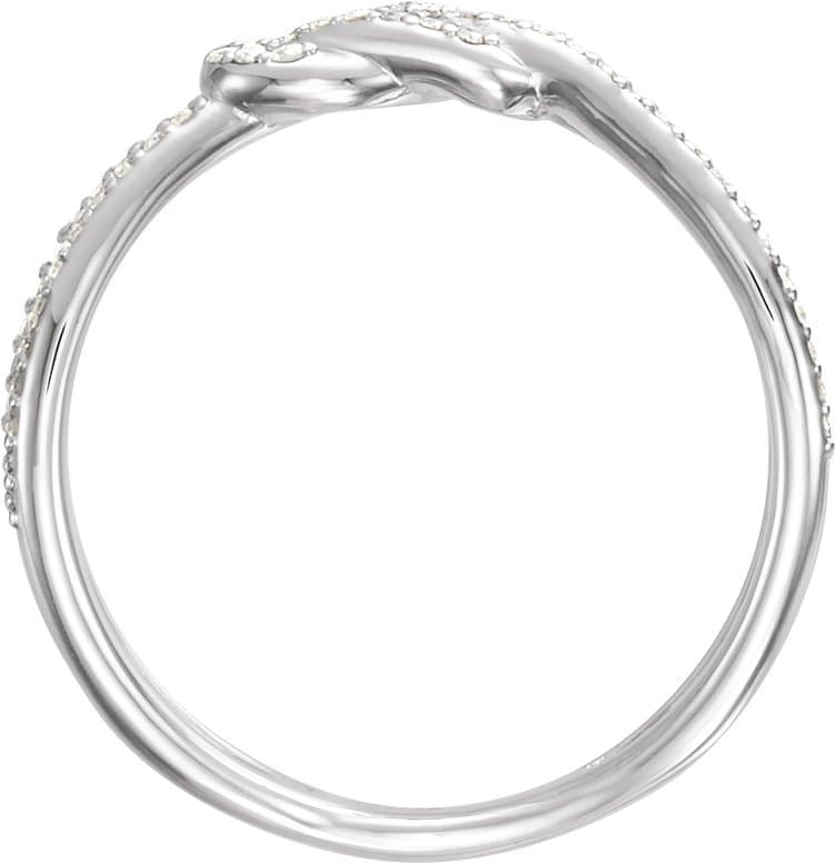 Accented Knot Ring view 2