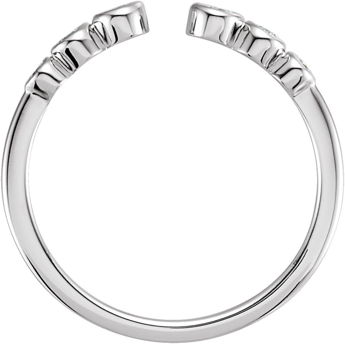 Accented Negative Space Ring view 2