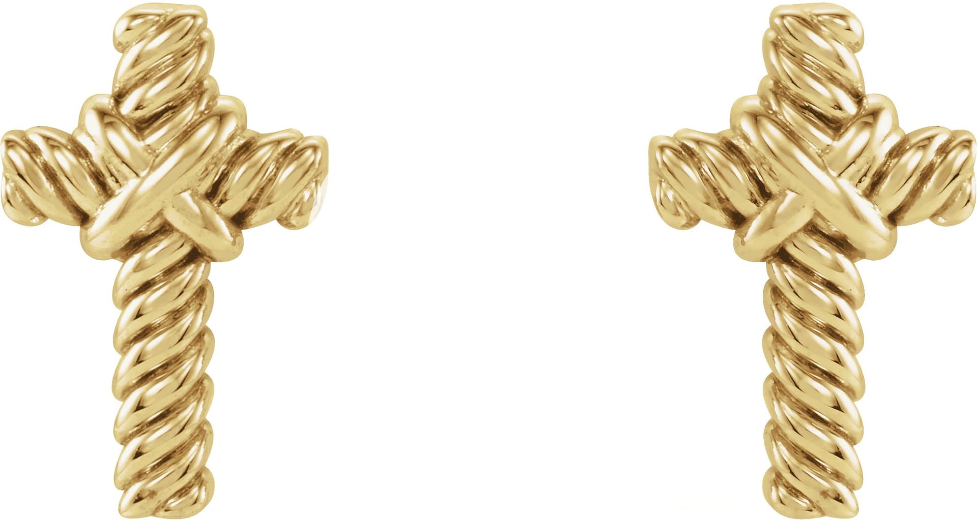 Rope Cross Earrings view 2
