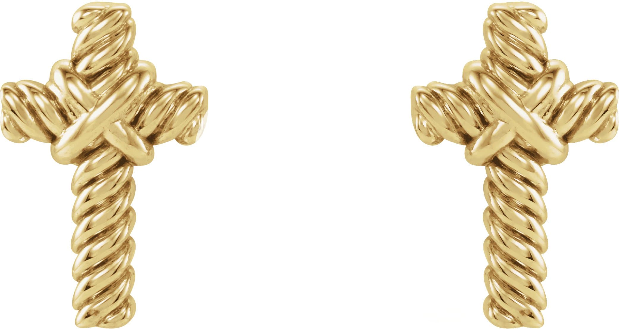 Rope Cross Earrings view 2