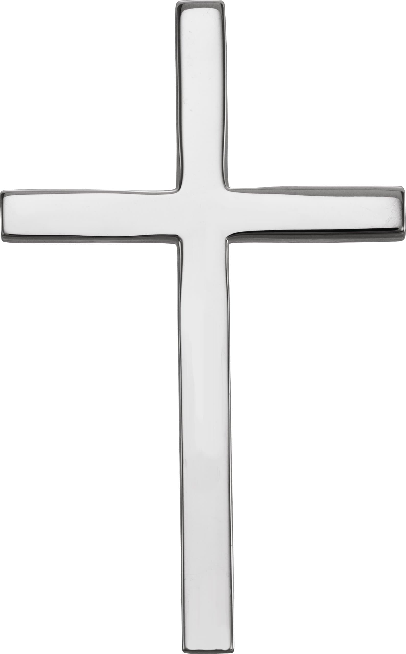 10K Yellow 17.4x11.1 mm Cross Pendant