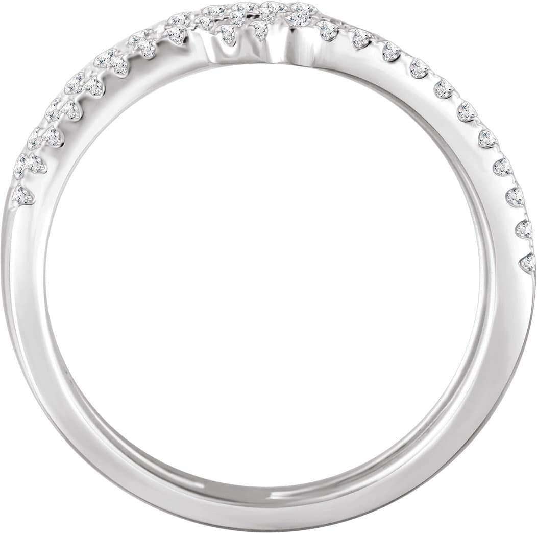 Accented Sideways Cross Ring view 2