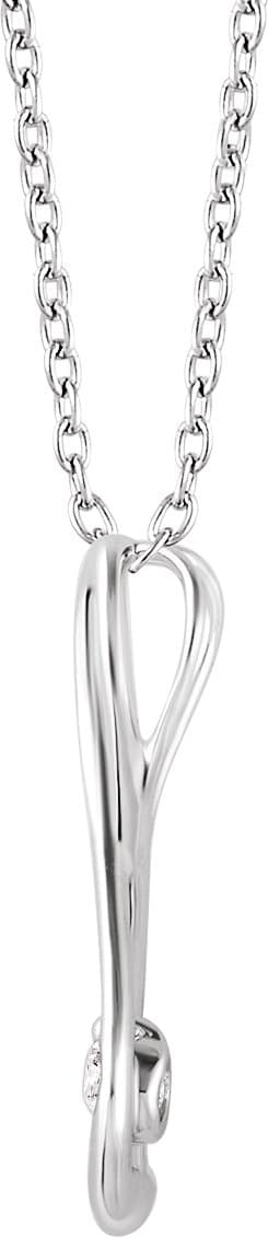 Solitaire Infinity-Inspired Necklace view 2