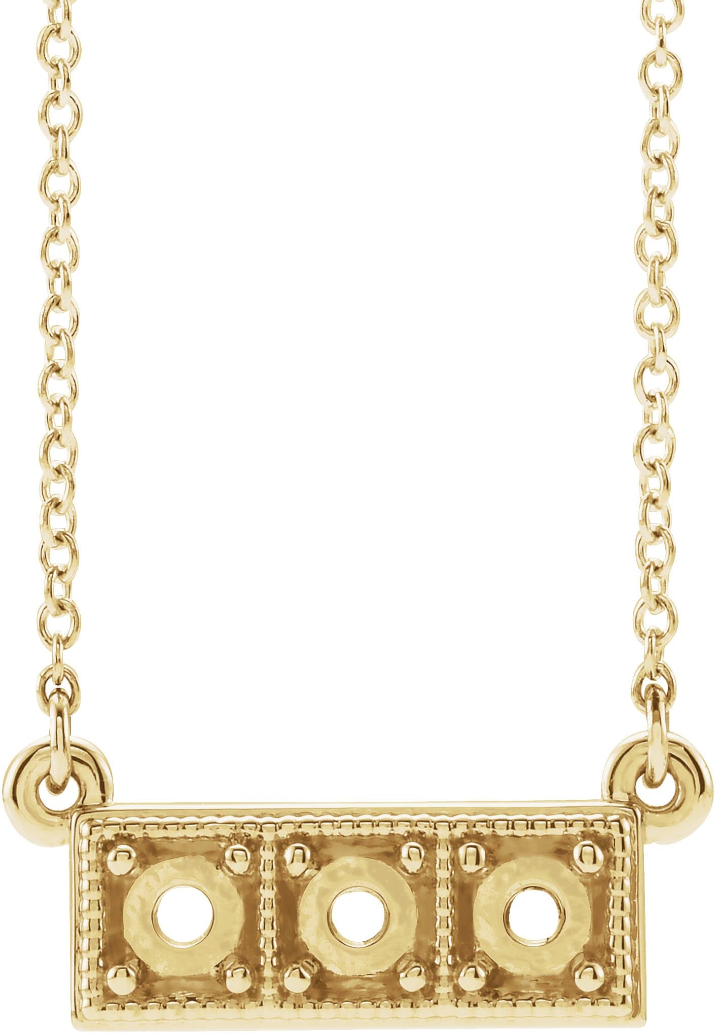 14K Rose Gold 1/4 CTW Natural Diamond Necklace Center