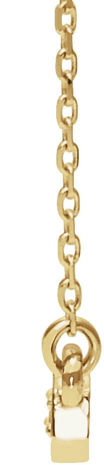 Five-Stone Bar Necklace or Center view 2