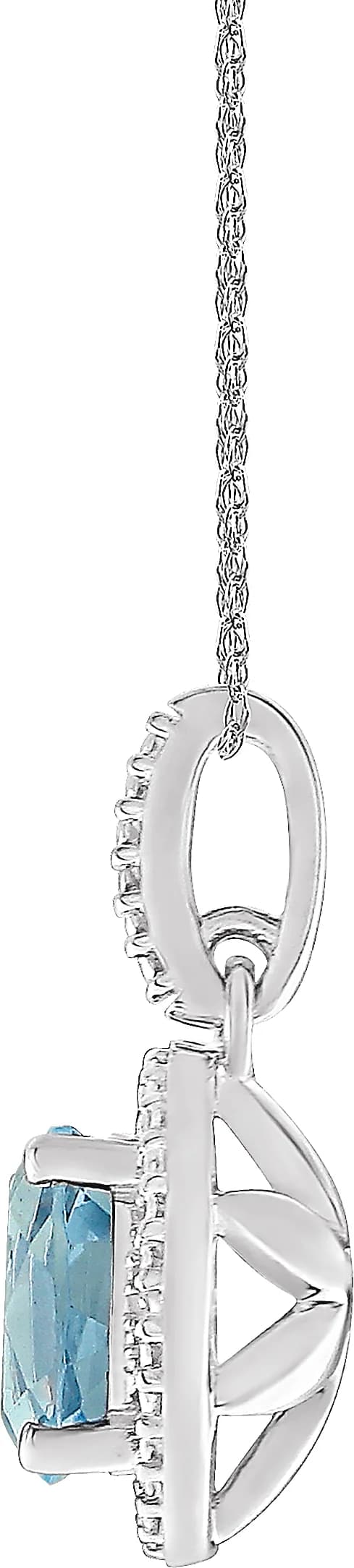 Halo-Style Necklace, view 3