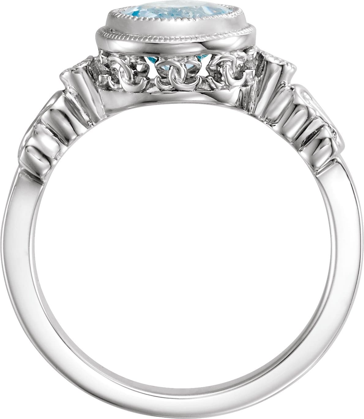 Accented Bezel-Set Ring view 2