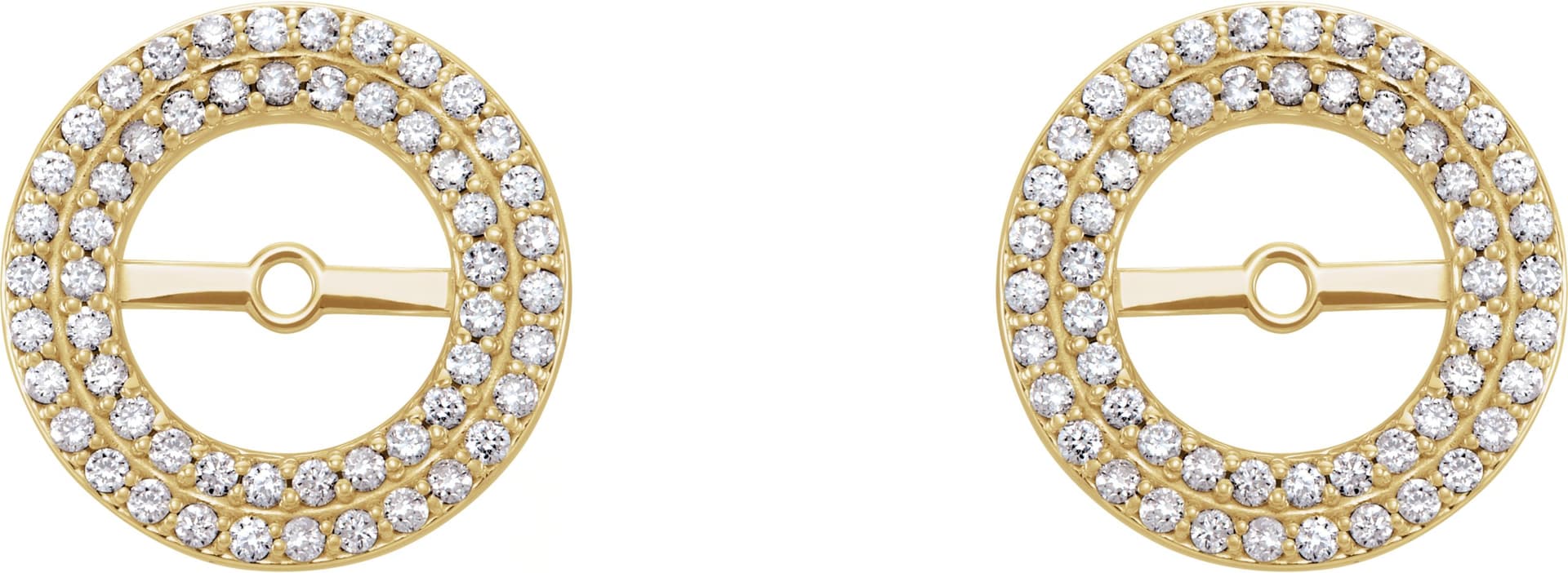 Double Halo-Style Earring Jackets view 2