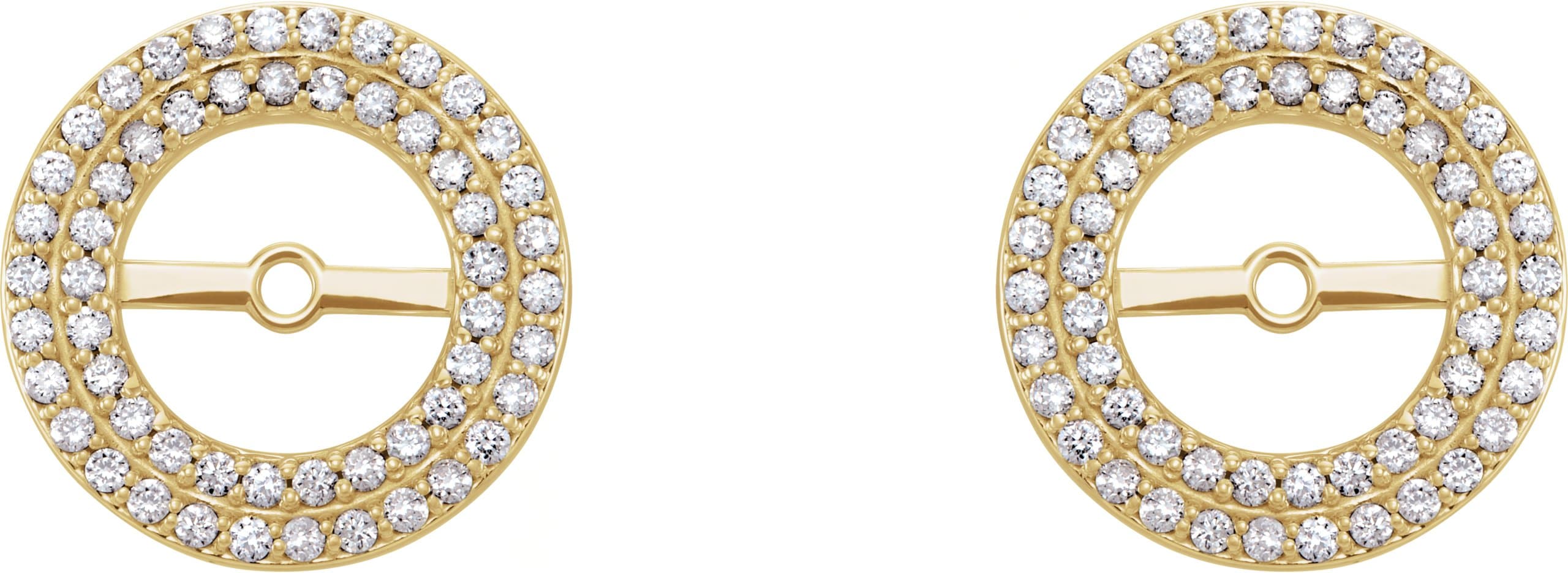 Double Halo-Style Earring Jackets view 2