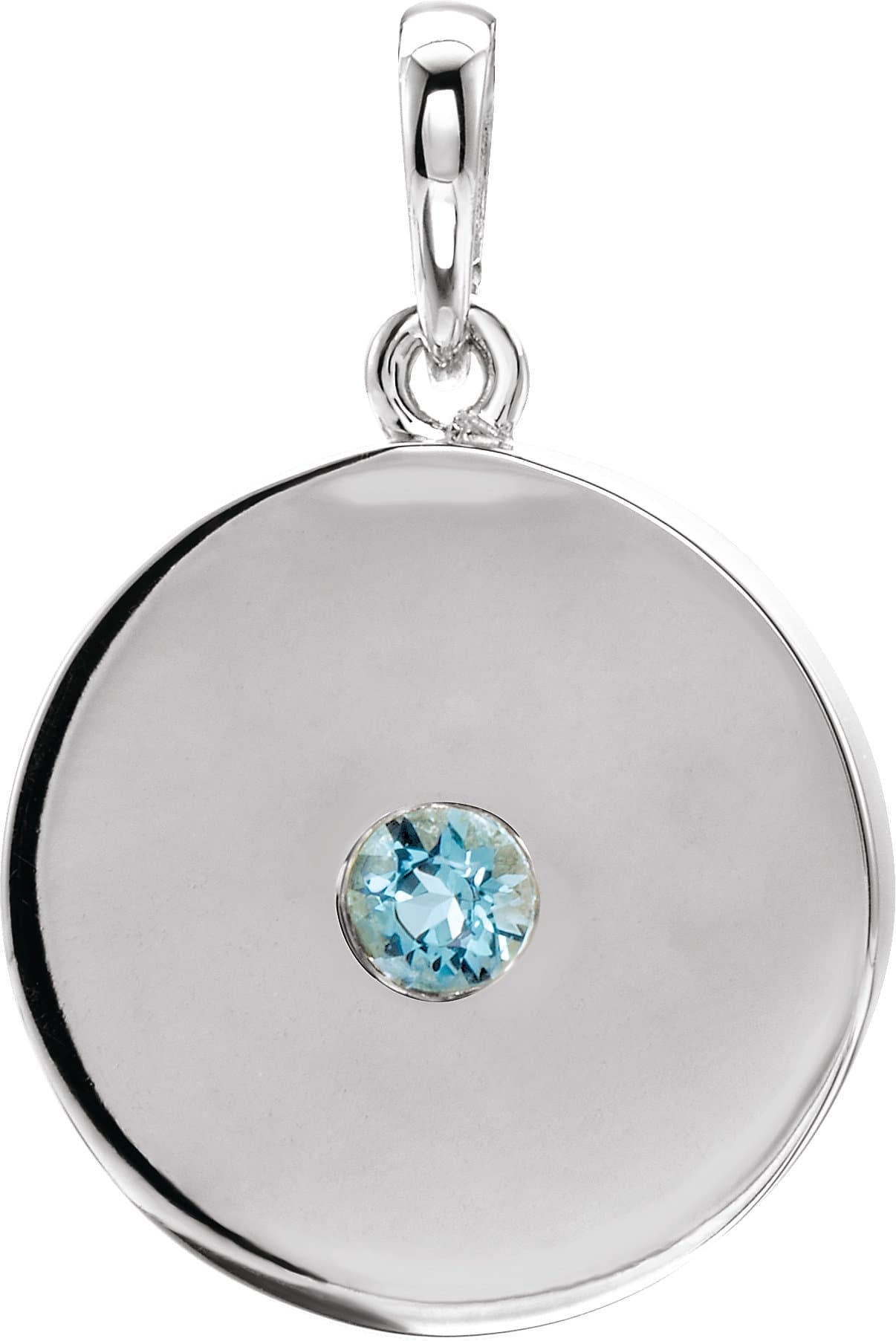 14K Yellow Gold 1/10 CTW Natural Diamond Disc Pendant