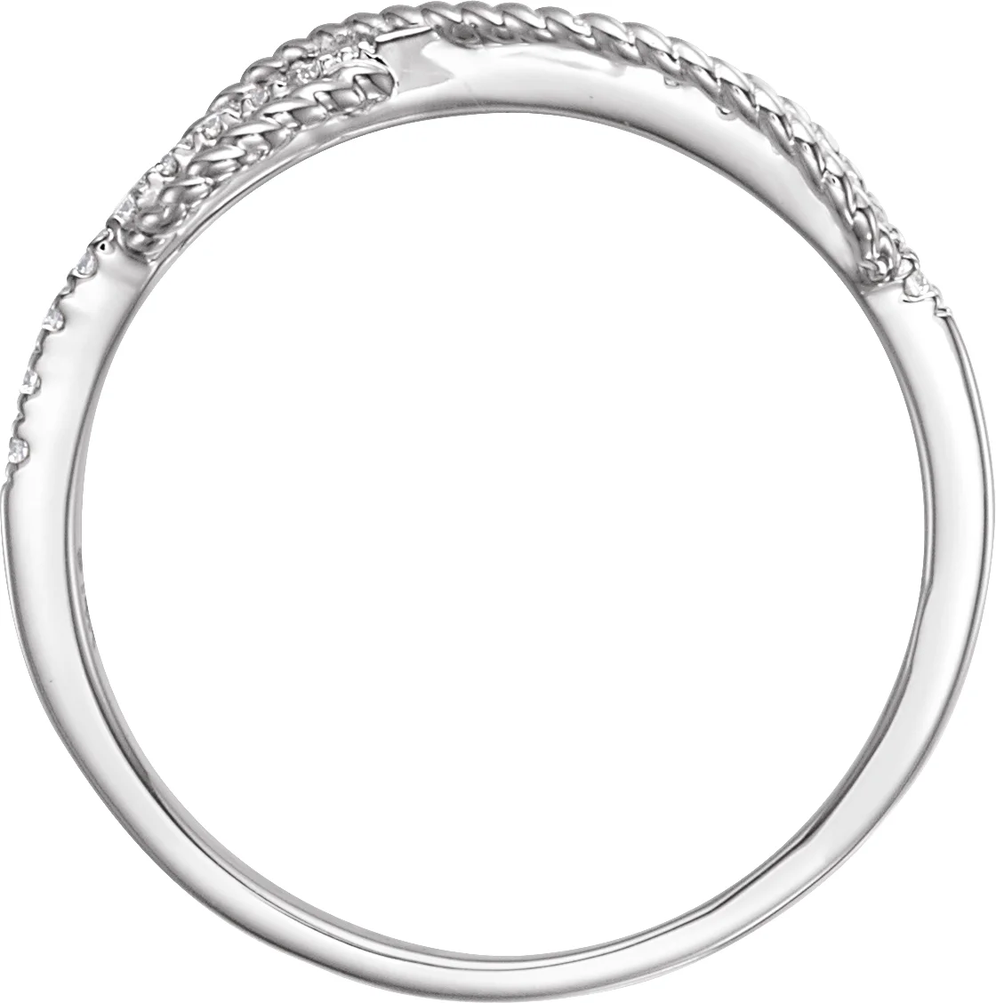 Accented Infinity-Inspired Ring, view 3