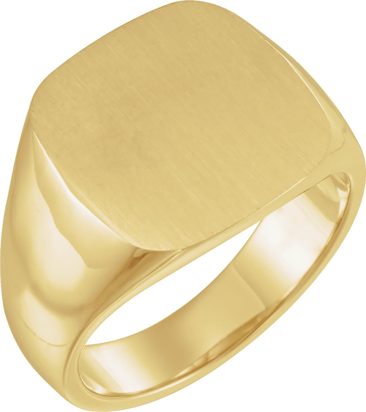 10K Yellow 16 mm Signet Ring