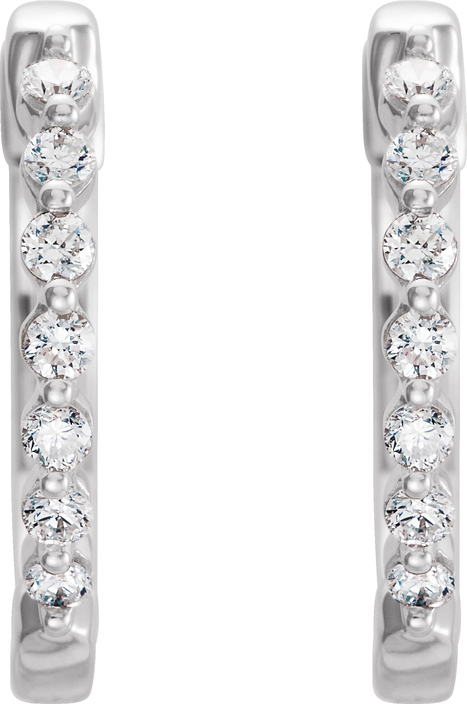 Accented Hoop Earrings, view 3