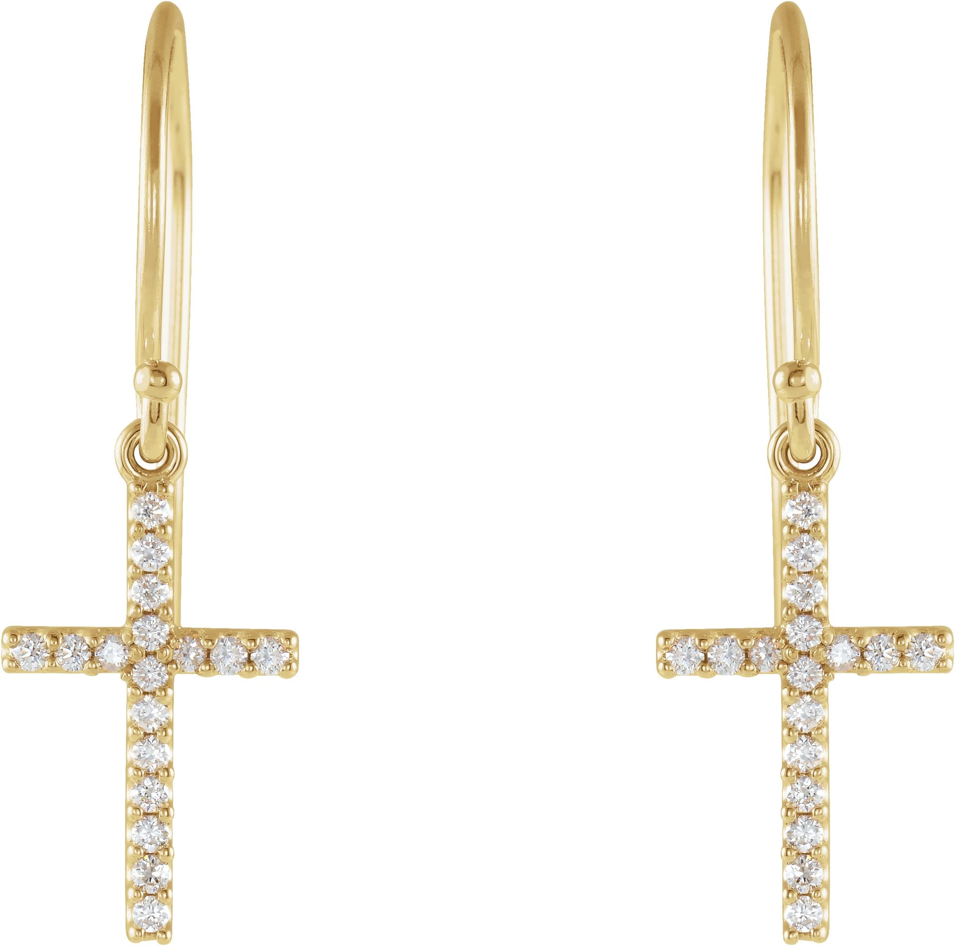 Petite Cross Earrings view 2