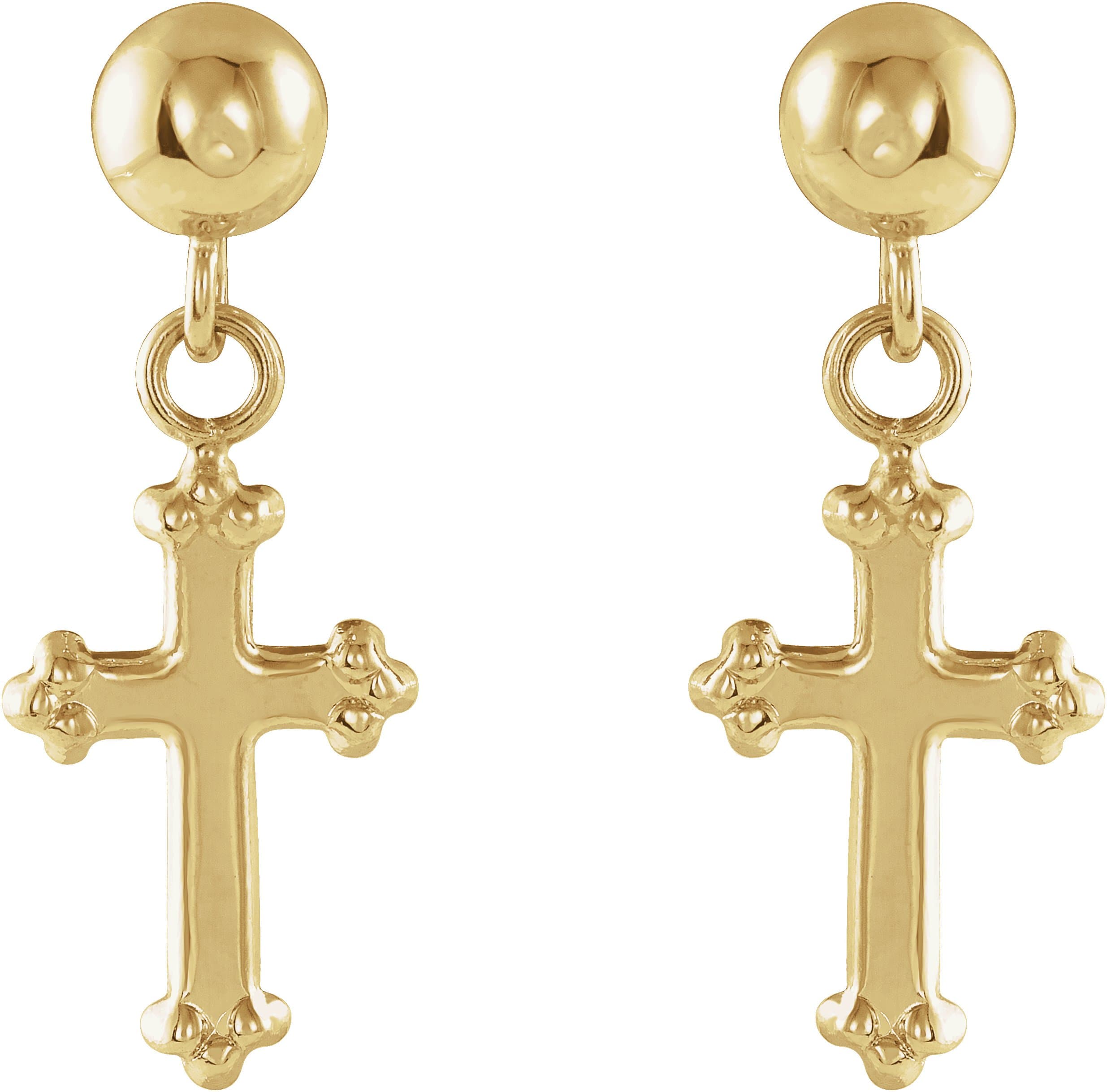 Cross Earrings view 2