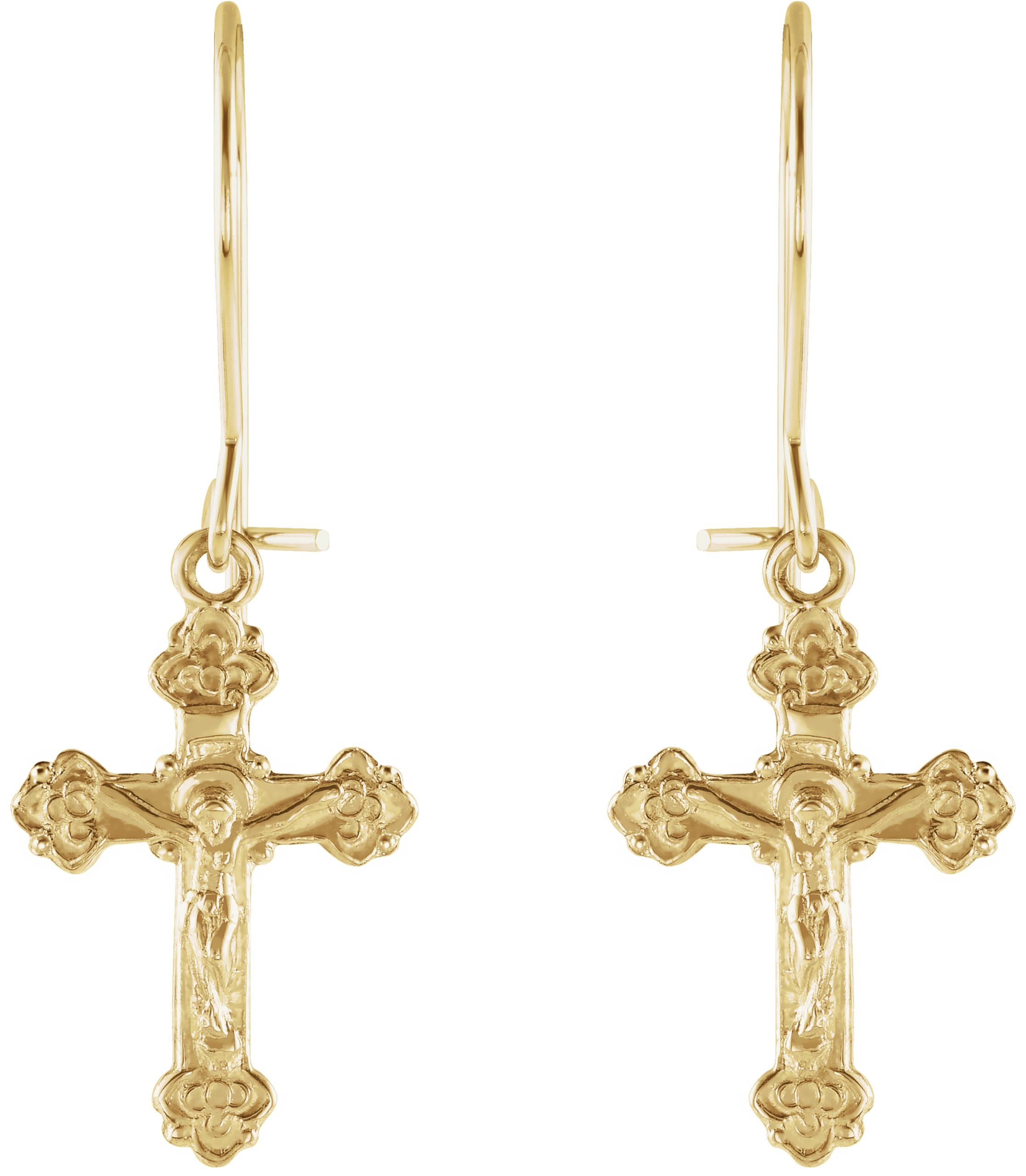 Crucifix Earrings view 2