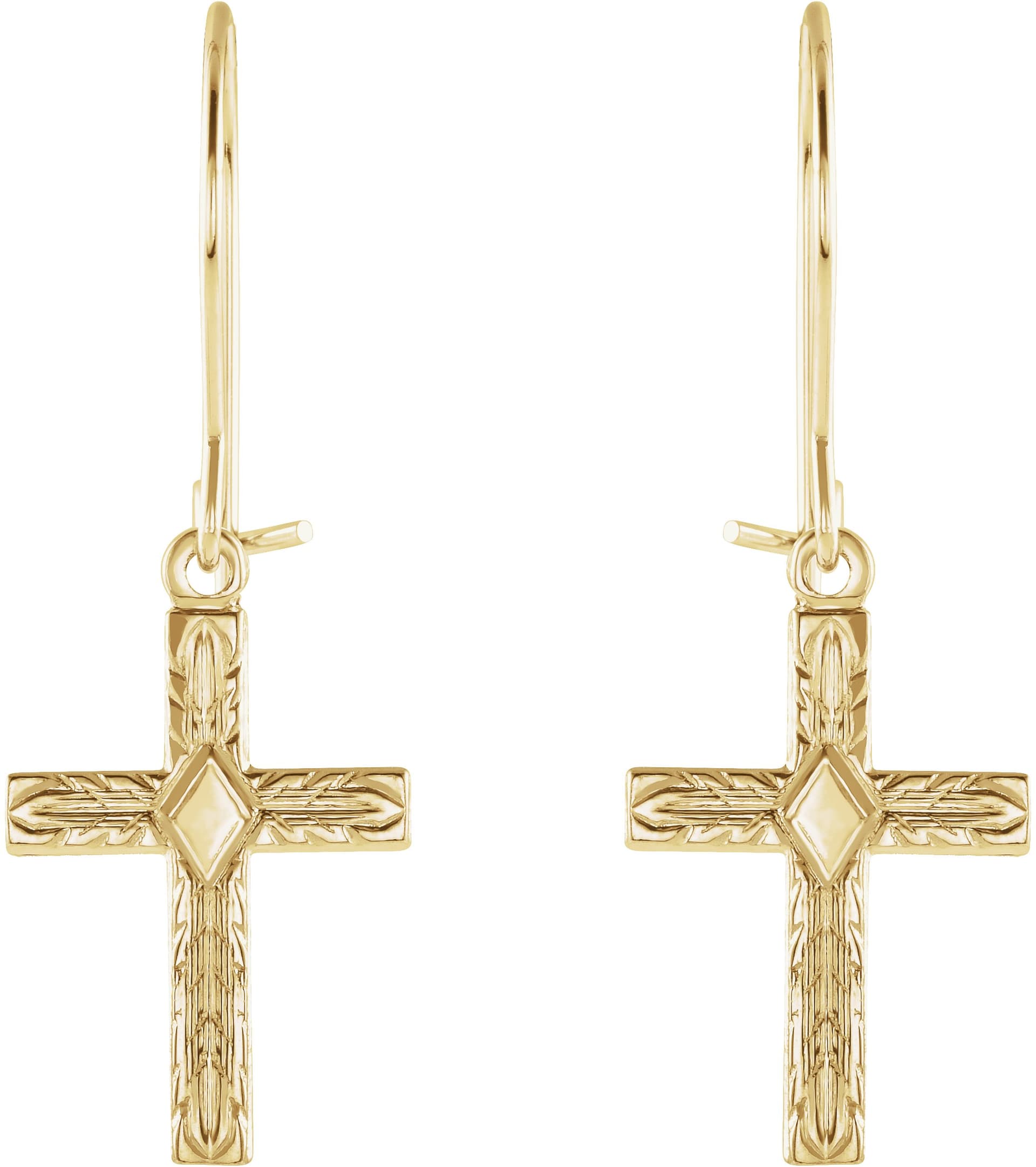 Cross Earrings view 2