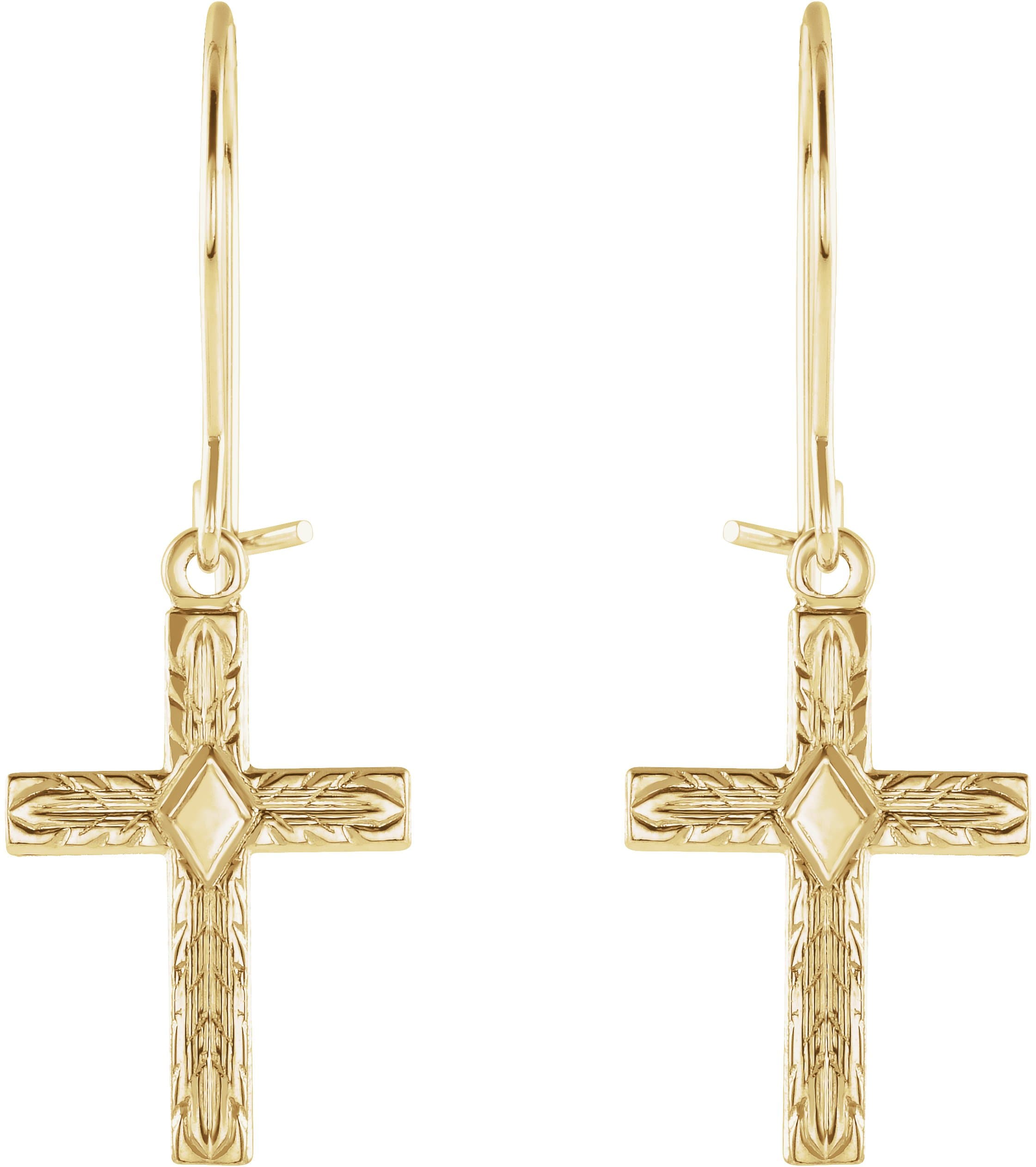 Cross Earrings view 2