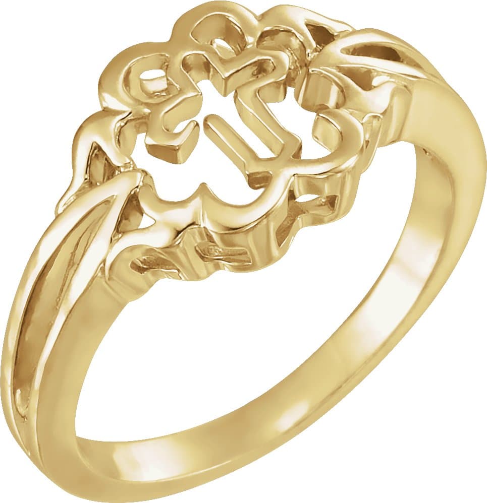 10K Yellow Cross Chastity Rings®