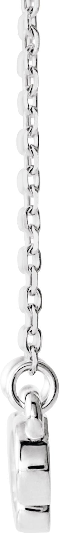 Infinity-Inspired Heart Necklace or Center view 2