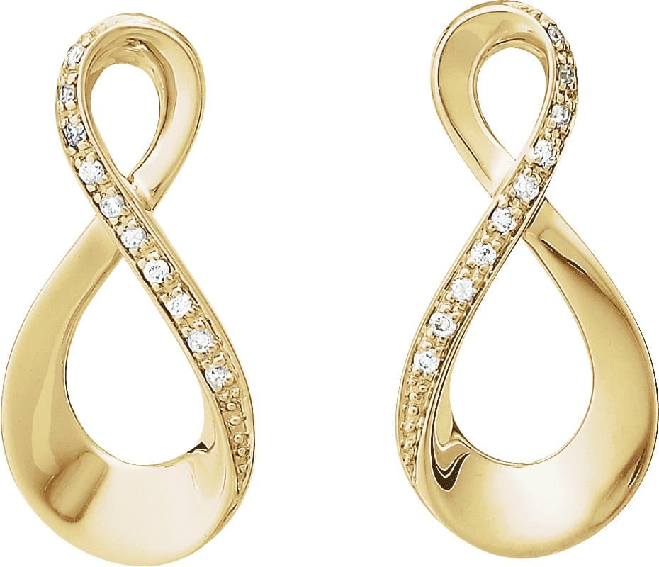 Accented Infinity-Inspired Earrings view 2
