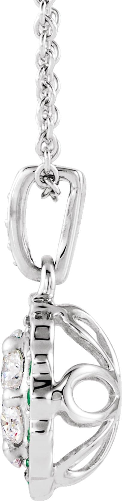 Halo-Style Cluster Necklace view 2