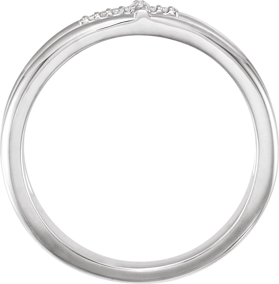 Negative Space Cross Ring view 2