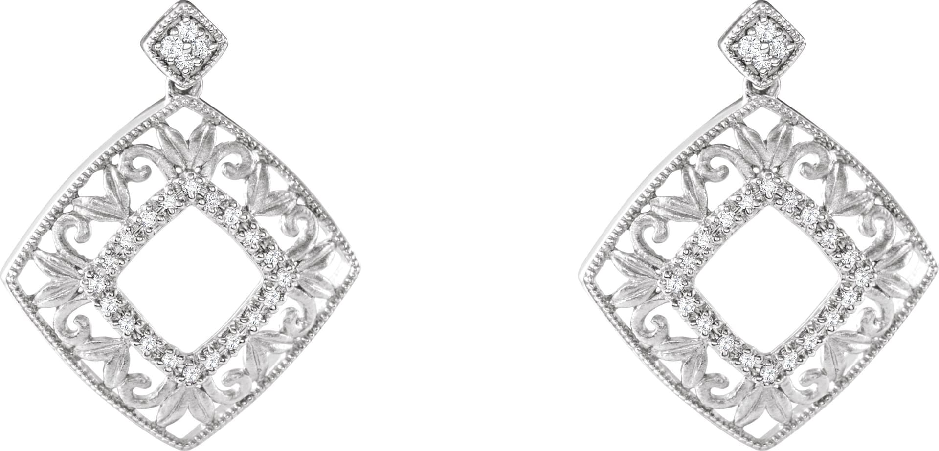 Accented Filigree Earrings view 2