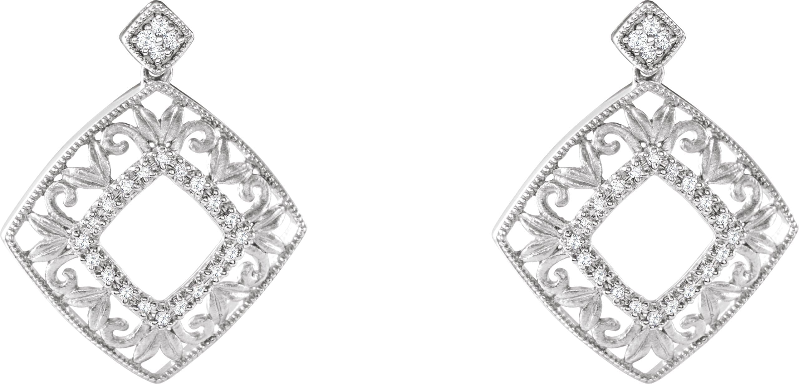 Accented Filigree Earrings view 2