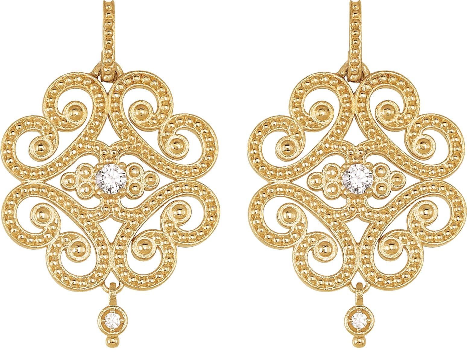 Granulated Earrings view 2