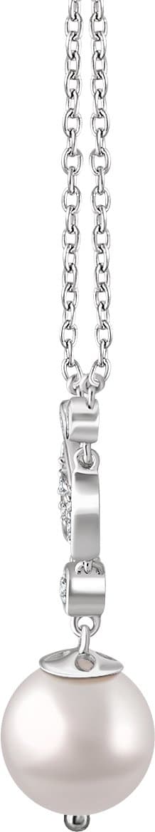 Accented Pearl Necklace view 2