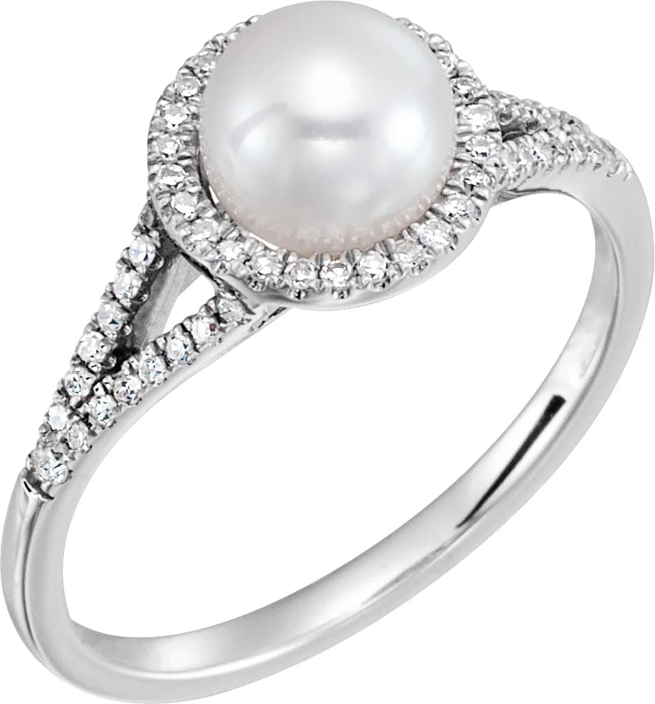 Halo-Style Birthstone Ring, view 2
