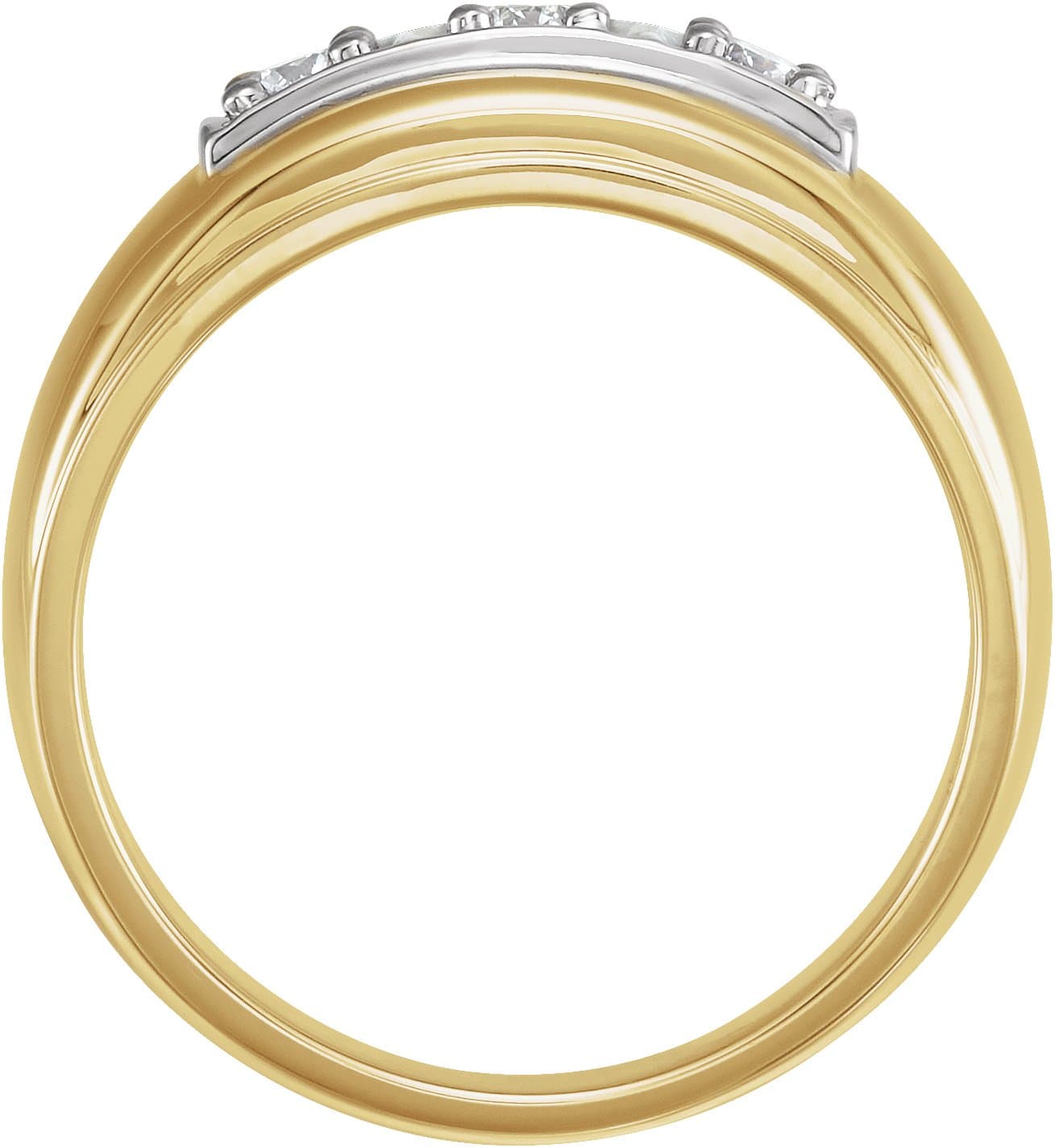 Three-Stone Ring view 2