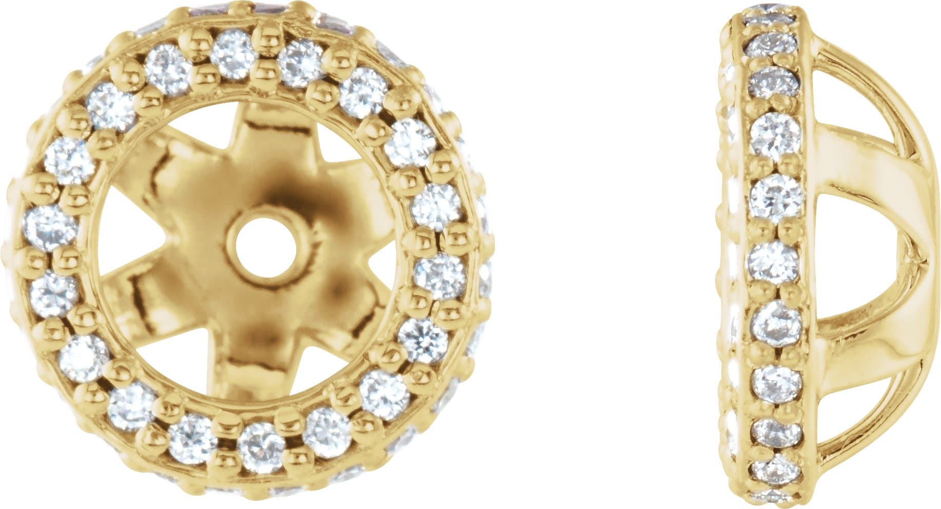 14K Rose 1/4 CTW Lab Grown Diamond Earrings Jacket
