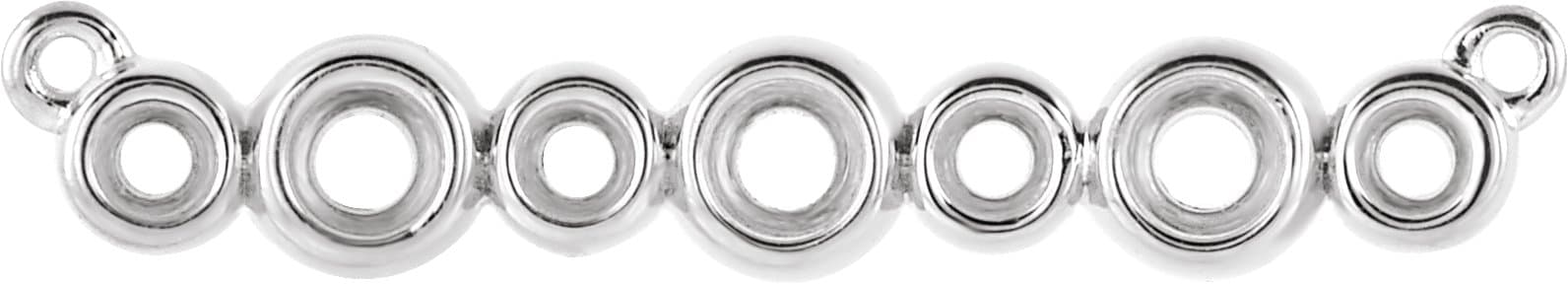 Bezel-Set Bar Necklace or Center   view 1