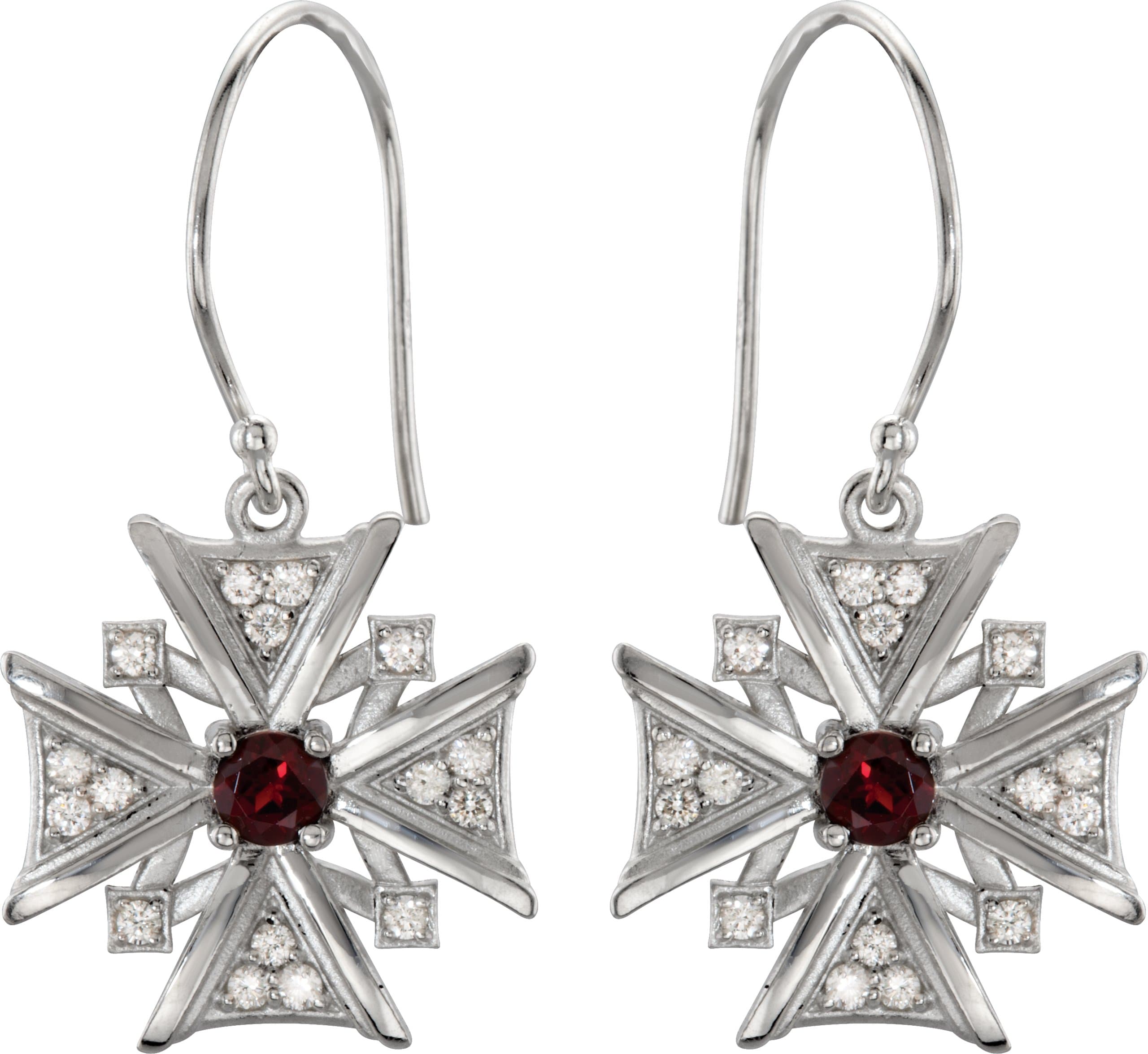 Vintage-Inspired Cross Earrings view 2