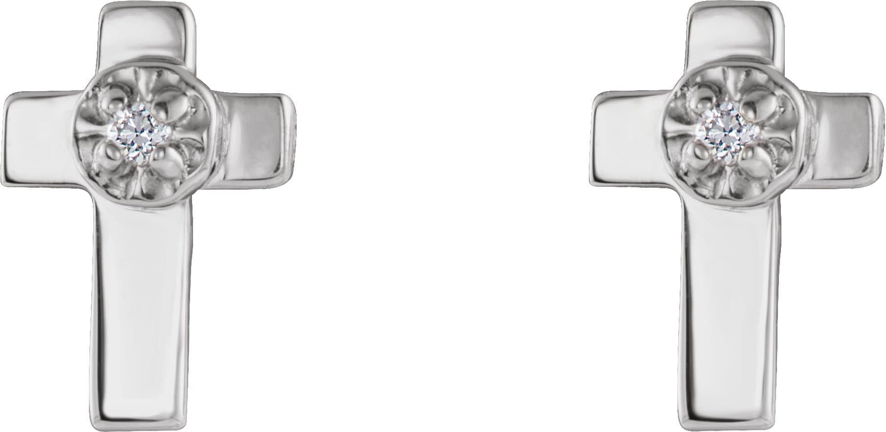 Accented Cross Earrings view 2
